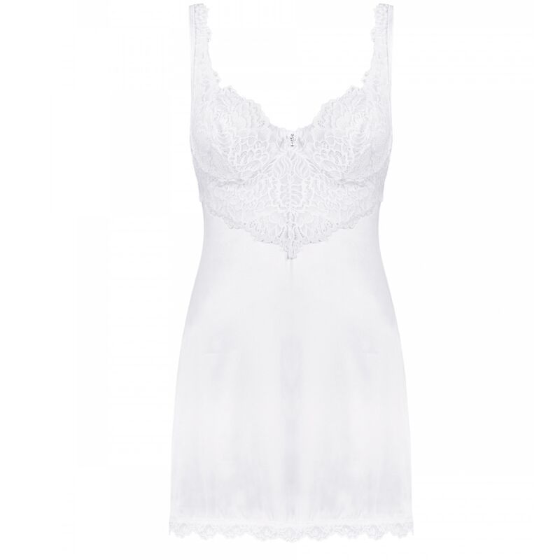 OBSESSIVE - AMOR BLANCO CHEMISE & WEISSER TANGA S/M