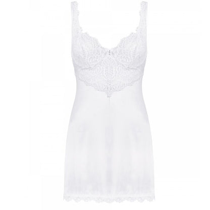 OBSESSIVE - AMOR BLANCO CHEMISE & WEISSER TANGA S/M