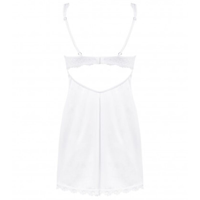 OBSESSIVE - AMOR BLANCO CHEMISE & WEISSER TANGA S/M