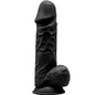 SILEXD - MODEL 1 REALISTISCHER PENIS PREMIUM SILEXPAN SILIKON SCHWARZ 21.5 CM