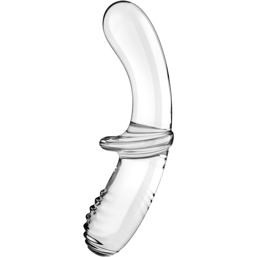 SATISFYER - DOPPEL KRISTALL DILDO BLAU