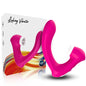ARMONY - SECRETKISS LECKT VIBRIERENDEN CLIT UND VIBRATOR IN GEBOGENEM FUCHSIA