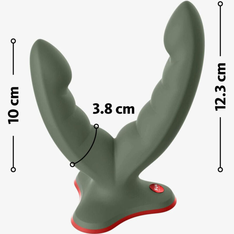 FUN FACTORY - RYDE DOPPELDILDO & MASSAGER SCHWARZ