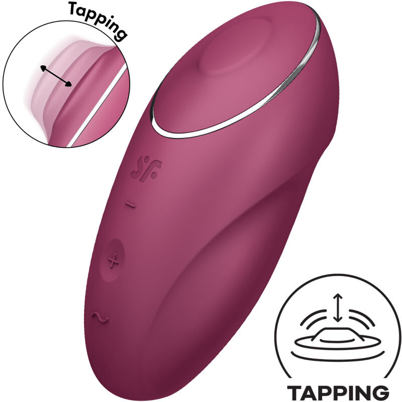 SATISFYER - TAP & CLIMAX 1 AUFLEGVIBRATOR GRAU