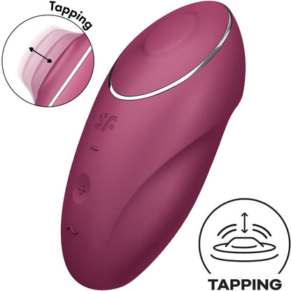 SATISFYER - TAP & CLIMAX 1 AUFLEGVIBRATOR GRAU