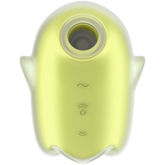 SATISFYER - GLOWING GHOST AIR PULSE & VIBRATOR WEISS