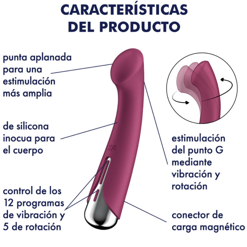 SATISFYER - SPINNING G-SPORT 1 ROTATOR VIBRATOR BLAU