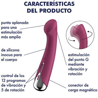 SATISFYER - SPINNING G-SPORT 1 ROTATOR VIBRATOR BLAU