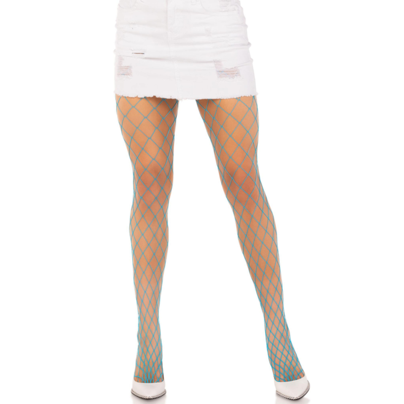 LEG AVENUE - DIAMOND FISHNNET STRUMPFHOSEN VIOLET
