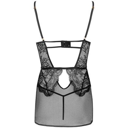 LIVCO CORSETTI FASHION - BARIRIN LC 90633 HEMD + HOSE SCHWARZ L/XL