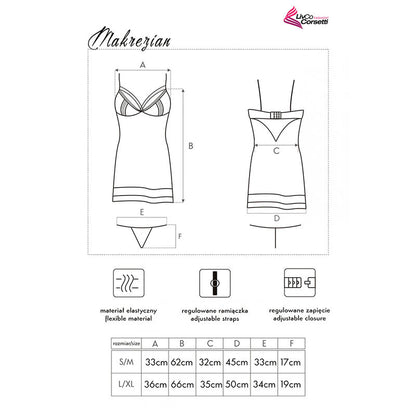 LIVCO CORSETTI FASHION - MAKREZIAN LC 90545 HEMD + HÖSCHE SCHWARZ L/XL