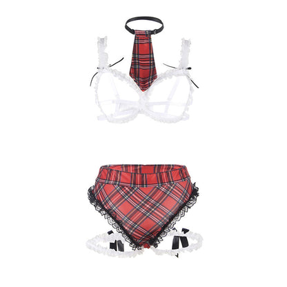 SUBBLIME - SEXY SCHULMDCHEN KOSTÜM MIT BH L/XL