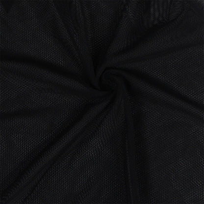 SUBBLIME - BABYDOLL-TÜLLSTOFF MIT SPITZE UND BLUMENDETAIL SCHWARZ L/XL