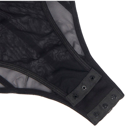 SUBBLIME - SCHWARZER BODY MIT KETTEN-HOSENTRGERN L/XL