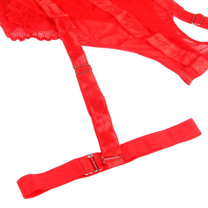 SUBBLIME - TEDDY MIT STRUMPFBAND-DETAIL BRUST ROT L/XL