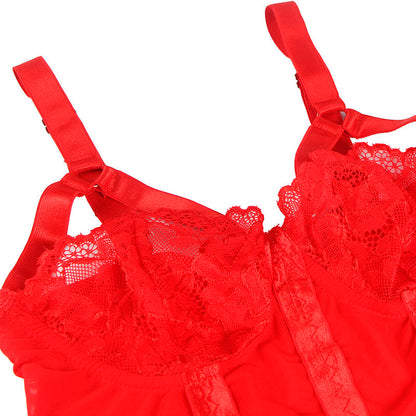 SUBBLIME - TEDDY MIT STRUMPFBAND-DETAIL BRUST ROT L/XL