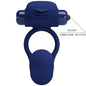 PRETTY LOVE - AJMAL VIBRATIONSRING MIT STECKER BLAU