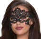 QUEEN LINGERIE - BREITE SCHWARZE SPITZENMASKE