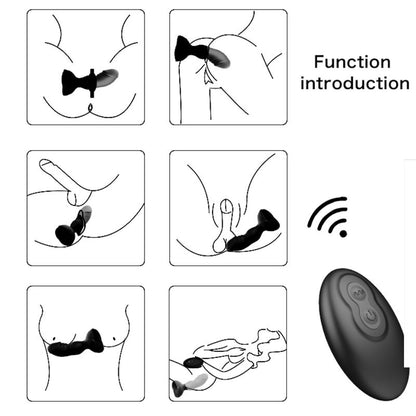 ARMONY - EXTREME A BLOOM ROSE VIBRATOR & ANALSTECKER FERNBEDIENUNG SCHWARZ