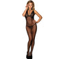 SUBBLIME - 951993 SCHWARZ TRANSPARENTER NETZ-BODYSTOCKING MIT SCHRITTFREIEM UNTERTEIL EINE GRÖSSE