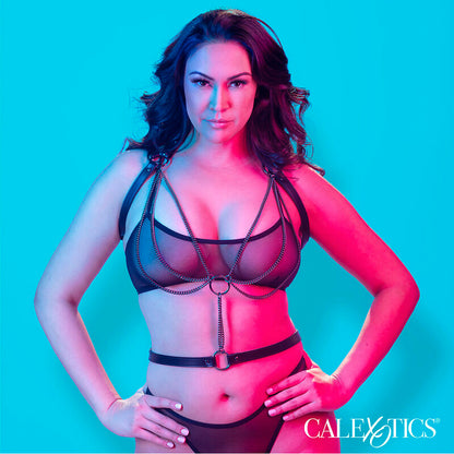 CALEXOTICS - EUPHORIA MULTICHAIN HALTER HARNESS PREMIUM ÜBERGRÖSSE