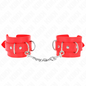 KINK - 3 D-RING HANDGELENKFESSELN VERSTELLBAR ROT 17,5-25 CM X 6 CM
