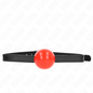 KINK - ROTER EINZELNER FESTER BALL 4 CM GAG 65 x 1,5 CM