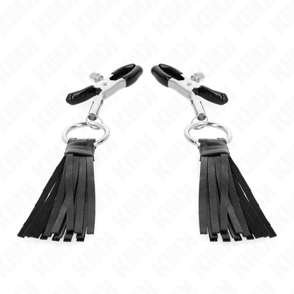 KINK - KUNSTLEDER QUASTEN NIPPELKLEMMEN 6 CM