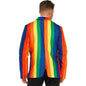 LEG AVENUE - BLAZER + KRAWATTE REGENBOGEN S