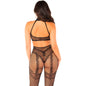 LEG AVENUE - NETZ-BODYSTOCKING MIT SCHRITTFREIEN SCHWARZ EINE GRÖSSE