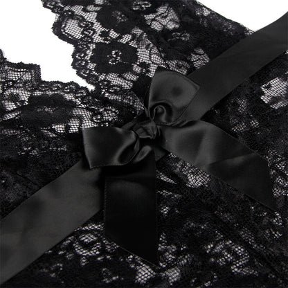 SUBBLIME - 930882 SEXY BODY MIT RÜSCHEN SCHWARZ L/XL