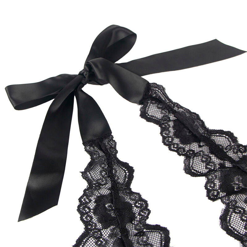 SUBBLIME - 930882 SEXY BODY MIT RÜSCHEN SCHWARZ L/XL