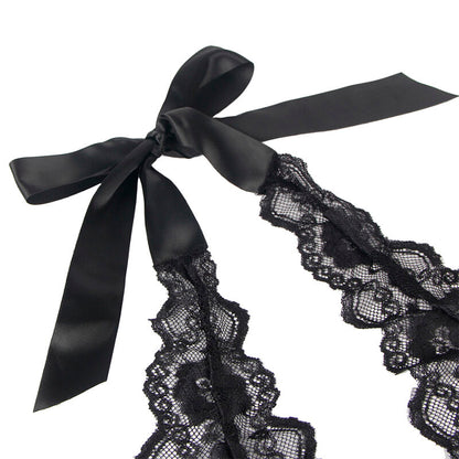 SUBBLIME - 930882 SEXY BODY MIT RÜSCHEN SCHWARZ L/XL