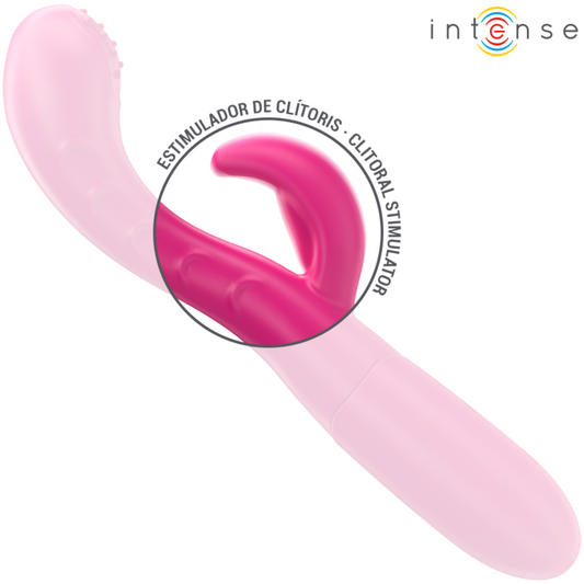 INTENSE - AMARA VIBRATOR MIT STIMULIERENDER ZUNGE 10 VIBRATIONEN ROSA