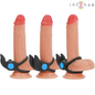 INTENSE - SAM VIBRATOR DOPPEL-PENISRING 10 VIBRATIONEN SCHWARZ