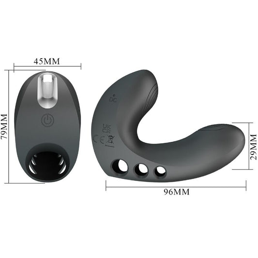 PRETTY LOVE - CAMELIA FINGERVIBRATOR 7 VIBRATIONEN SCHWARZ