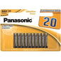 PANASONIC - ALKALINE-BATTERIE AAA LR03, BRONZE, BLISTERPACKUNG MIT 20 STÜCK