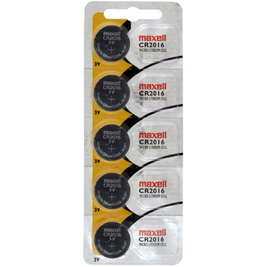MAXELL - CR2016 3V LITHIUM-KNOPFZELLE, BLISTER*5