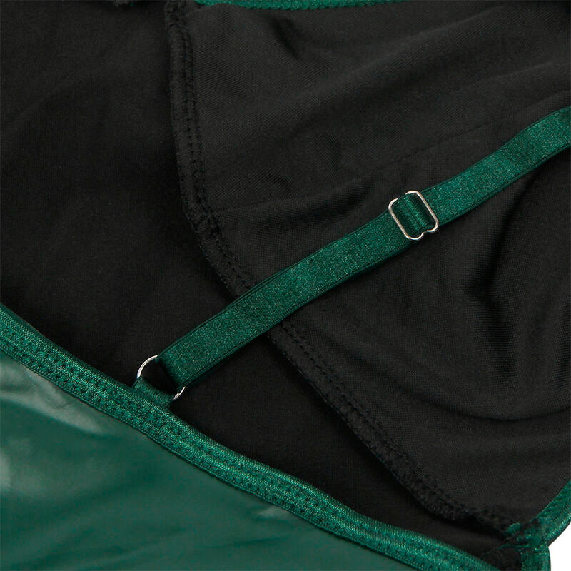 SUBBLIME - 955441 KLEID MIT GRÜNEN LEDERTRÄGERN L/XL