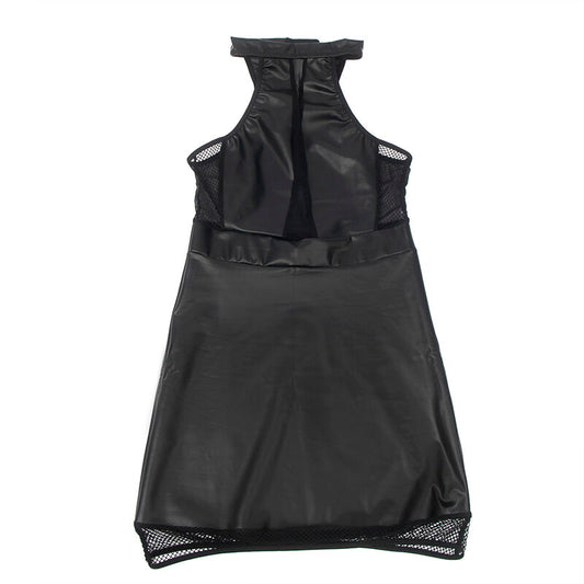 SUBBLIME - 955472 NECKHOLDER-KLEID MIT TRANSPARENZEN, SCHWARZ, S/M