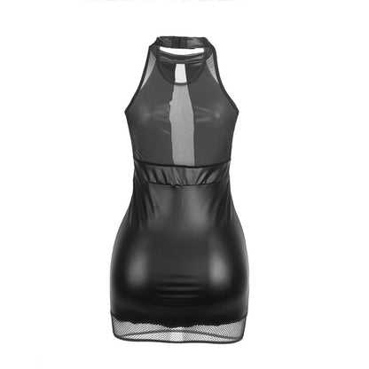 SUBBLIME - 955472 NECKHOLDER-KLEID MIT TRANSPARENZEN, SCHWARZ, S/M