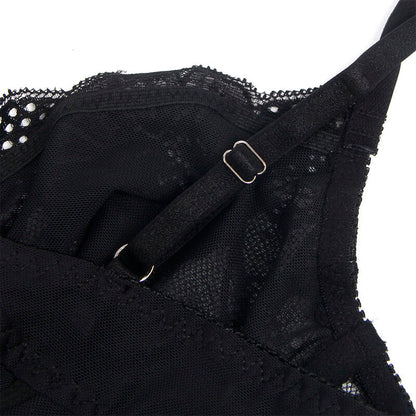 SUBBLIME - 955625 SPITZEN-BODYSUIT MIT UNTERTEILVERSCHLUSS SCHWARZ L/XL