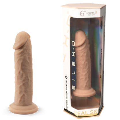 SILEXD - REALISTISCHES PENISMODELL 2 THERMOREAKTIVES SILIKON 15,4 CM