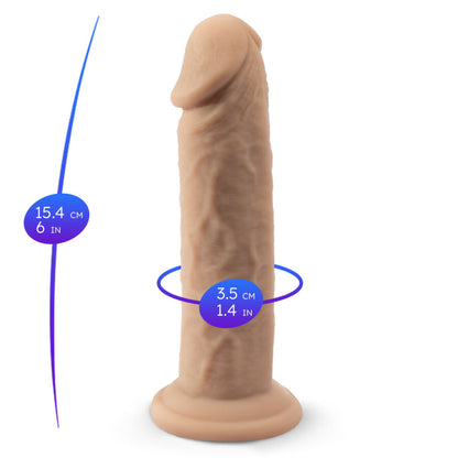 SILEXD - REALISTISCHES PENISMODELL 2 PREMIUM THERMOAKTIVES SILIKON 15,4 CM