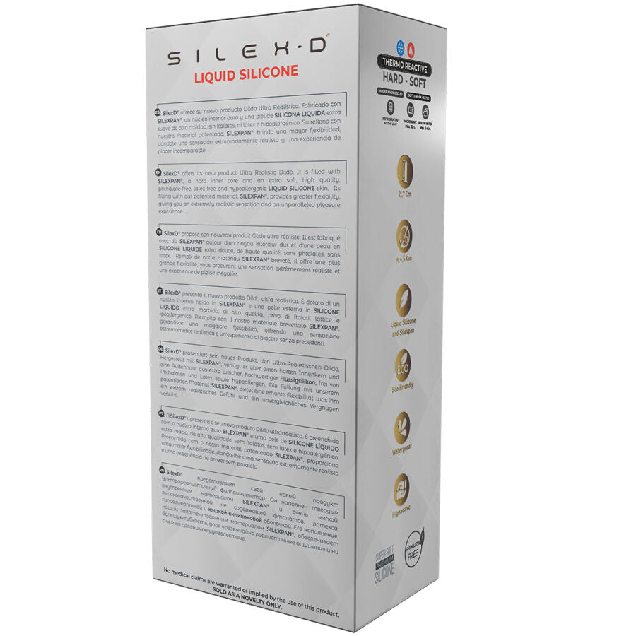 SILEXD - REALISTISCHES PENISMODELL 9 FLÜSSIGE SILIKON 22,8 CM