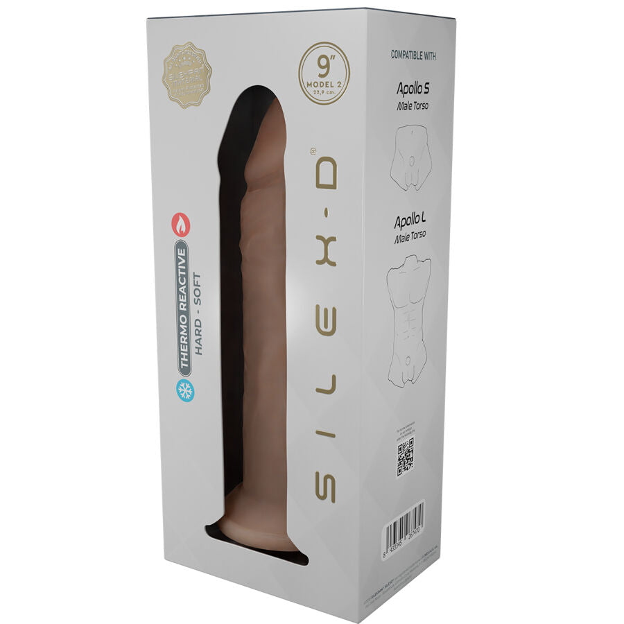 SILEXD - REALISTISCHES PENISMODELL 9 FLÜSSIGE SILIKON 22,8 CM