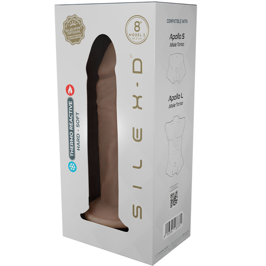 SILEXD - REALISTISCHES PENISMODELL 8 FLÜSSIGE SILIKON 20,6 CM