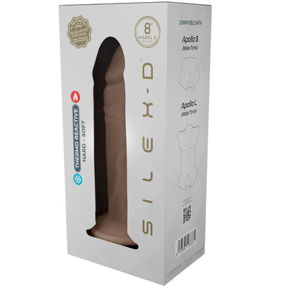 SILEXD - REALISTISCHES PENISMODELL 8 FLÜSSIGE SILIKON 20,6 CM
