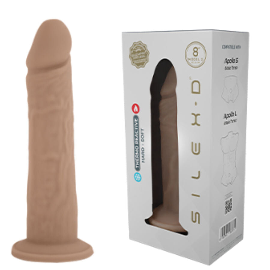 SILEXD - REALISTISCHES PENISMODELL 8 FLÜSSIGE SILIKON 20,6 CM
