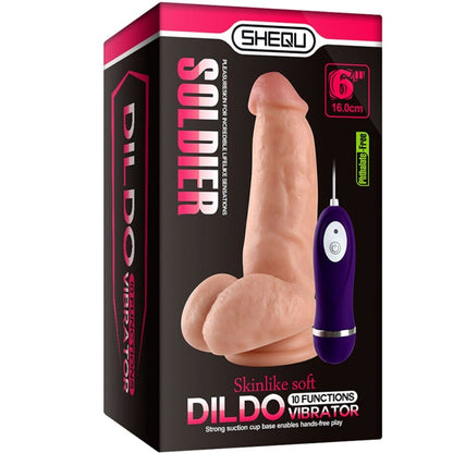 SHEQU - SOLDIER VIBRATOR DILDO MIT FERNBEDIENUNG 16 CM